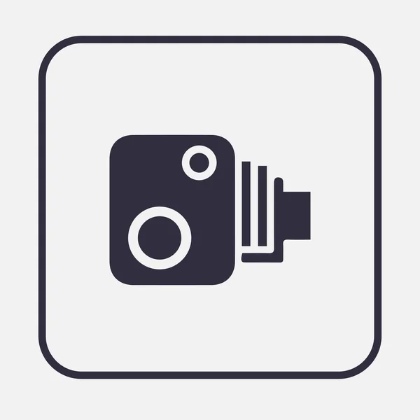 Videocamera vector pictogram — Stockvector