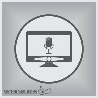 PC ekran mikrofon hoparlör