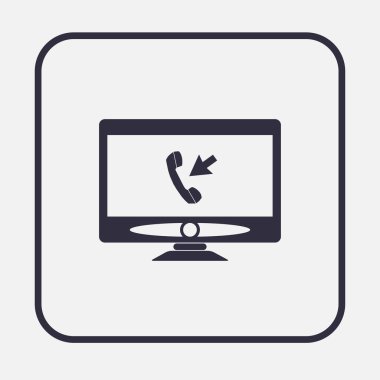 vektör çizim siyah modern monitör ve tablet