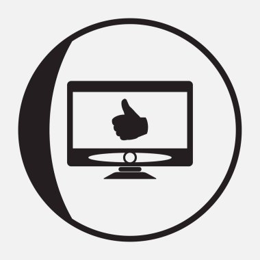 El bir başparmak ile kişisel bilgisayar