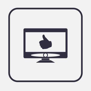 El bir başparmak ile kişisel bilgisayar