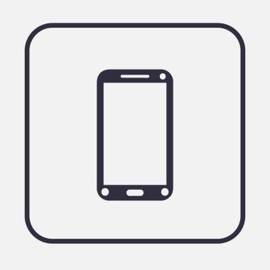 izole boş bir ekran ile akıllı telefon