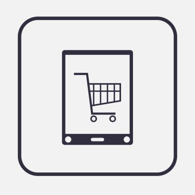 izole boş bir ekran ile akıllı telefon