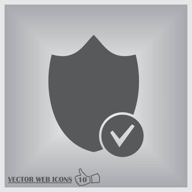 Vektör kalkanı ağ simgesi