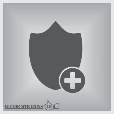 Vektör kalkanı ağ simgesi