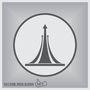 ok simgesi. Web vektör tasarımı