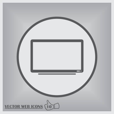 Vektör Tv ekran simgesini