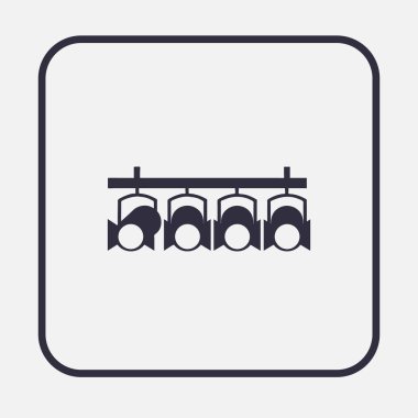 Saydam arka plan - vektör çizim üzerinde spot ışığı