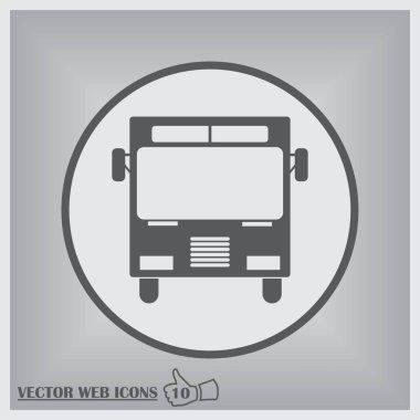 Otobüs vektör web simgesi
