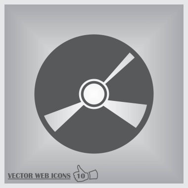 Vektör CD veya DVD simgesi