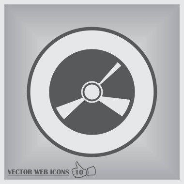 Vektör CD veya DVD simgesi