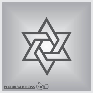 David 'in Yahudi Yıldızı Altı Noktalı Yıldız