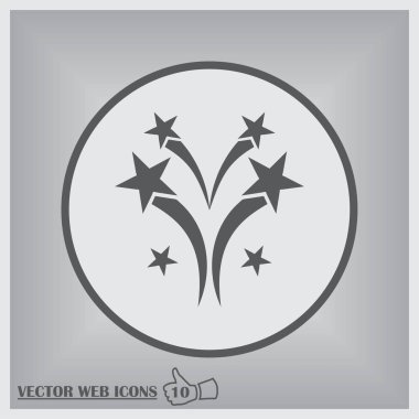 havai fişek web vektör simgesi