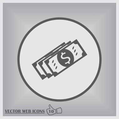 Vektör para web simgesi