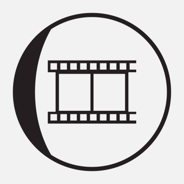 video simgesi, vektör illüstrasyonu