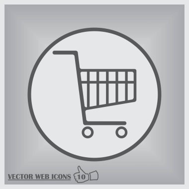 alışveriş sepeti simge vektör