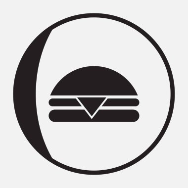 Hamburger simgesi. Web tasarım stili