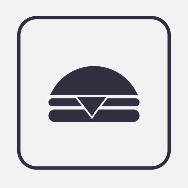 Hamburger simgesi. Web tasarım stili