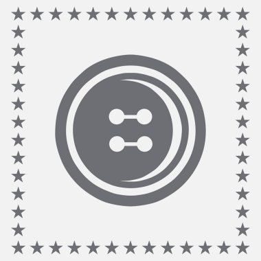 giyim düğme simge vektör