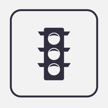 Vektör trafik ışığı simgesi.
