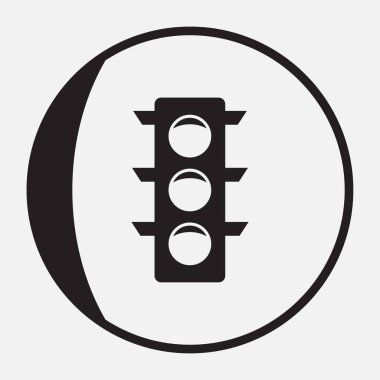 Vektör trafik ışığı simgesi.