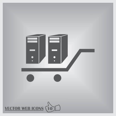 Gerçekçi 3d bilgisayar kasasının vektör çizim