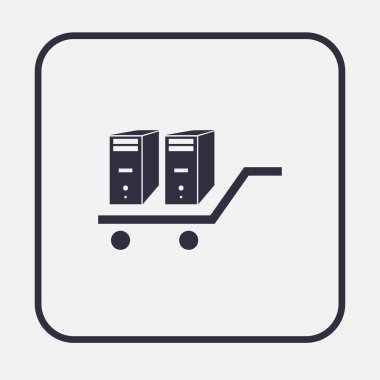 Gerçekçi 3d bilgisayar kasasının vektör çizim