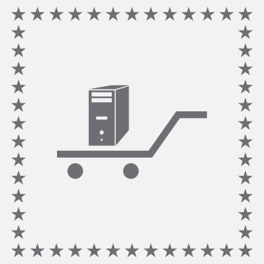 Gerçekçi 3d bilgisayar kasasının vektör çizim