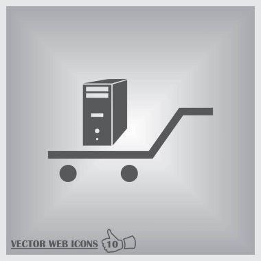 Gerçekçi 3d bilgisayar kasasının vektör çizim