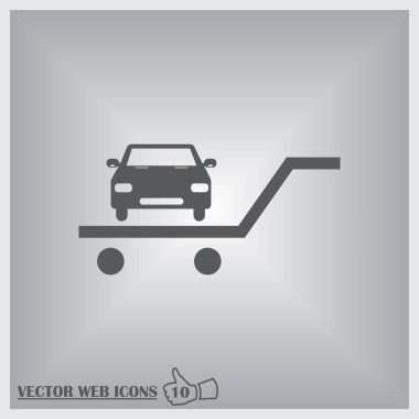 vektör araba web simgesi