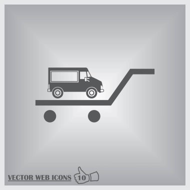 vektör araba web simgesi