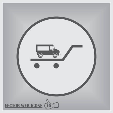 vektör araba web simgesi