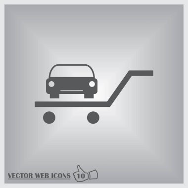 vektör araba web simgesi