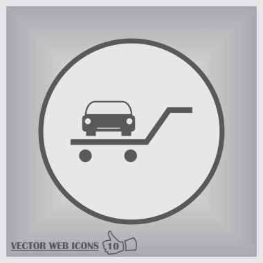 vektör araba web simgesi