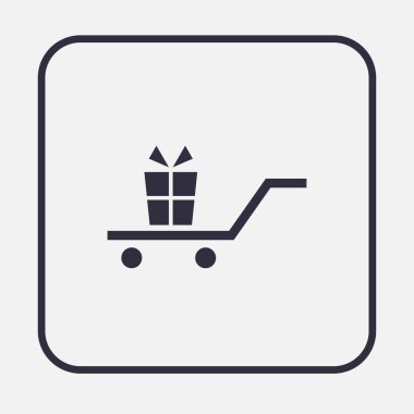 hediye simgesi düz tasarım