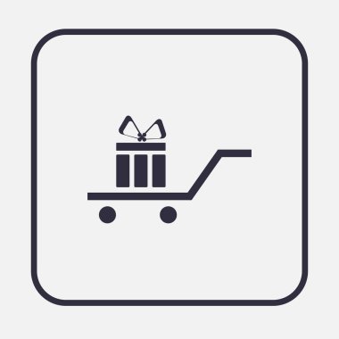 hediye simgesi düz tasarım