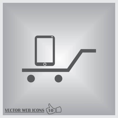 izole boş bir ekran ile akıllı telefon