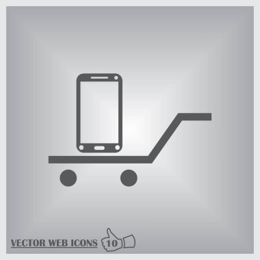 izole boş bir ekran ile akıllı telefon