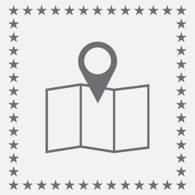 harita işaretçi simgesi. konumu simgesi.