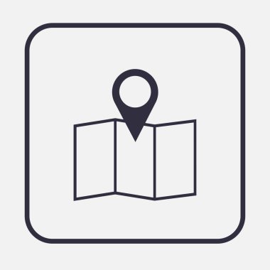 harita işaretçi simgesi. konumu simgesi.