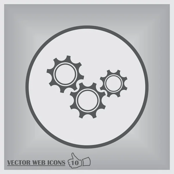 Cogwheel and development icon — Stock Vector