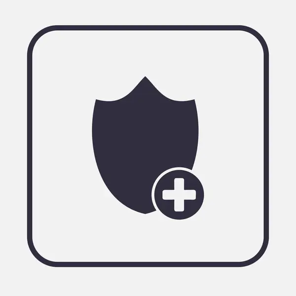 Vector shield web icon — Stock Vector