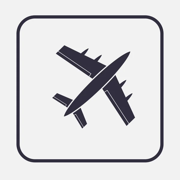 Flugzeug-Icon-Vektor, solide Logo-Illustration — Stockvektor