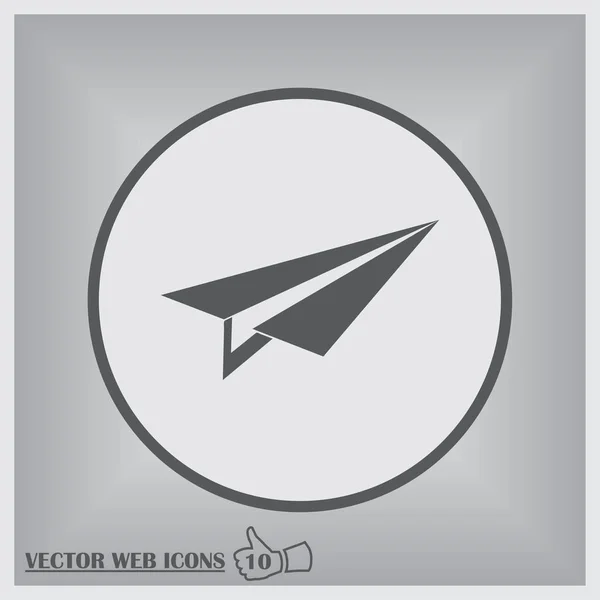 Flugzeug-Icon-Vektor, solide Logo-Illustration — Stockvektor