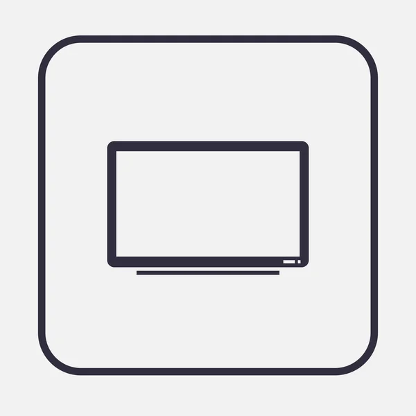 Vektor-TV-Bildschirm-Symbol — Stockvektor