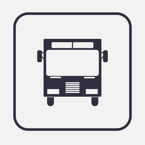 Bus vector web icon — Stock Vector