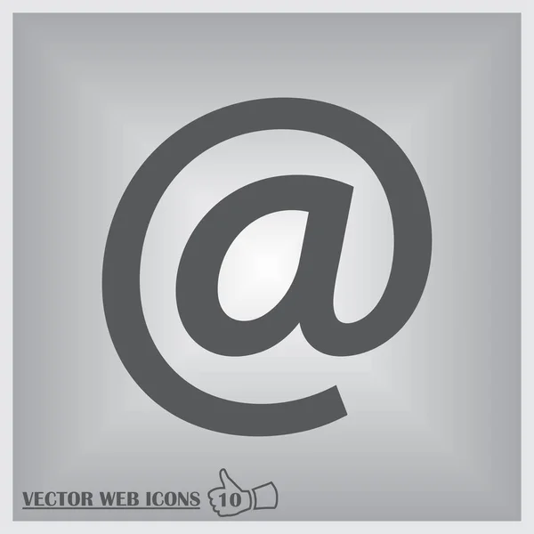 Envolvente signo de correo icono. Señal de correo electrónico . — Archivo Imágenes Vectoriales
