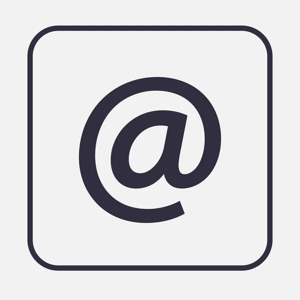 Envelop postpictogram teken. E-mail bericht teken. — Stockvector