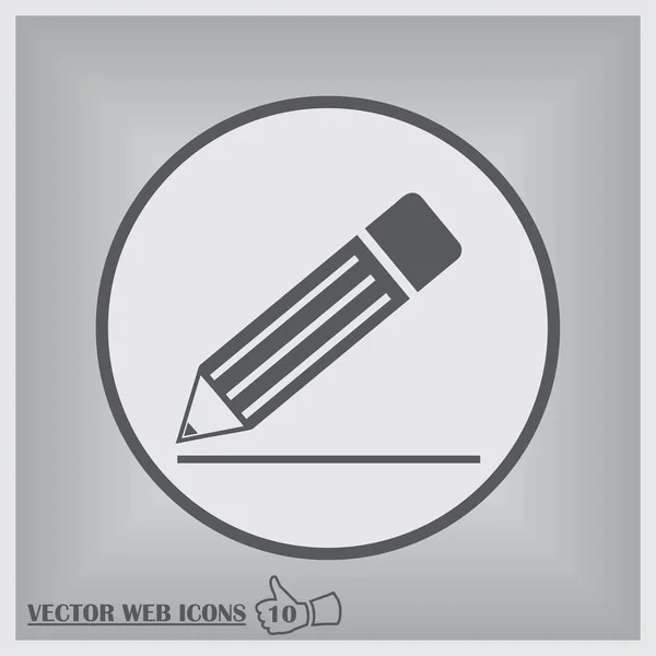 Bleistift-Vektor-Websymbol — Stockvektor