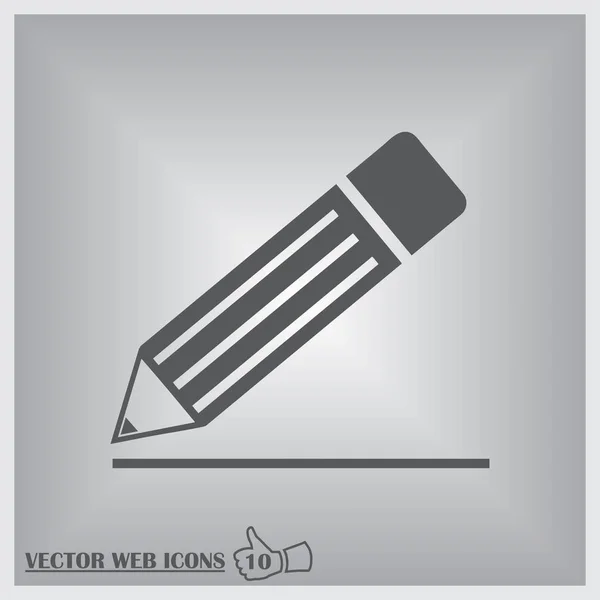 Icona web vettoriale a matita — Vettoriale Stock